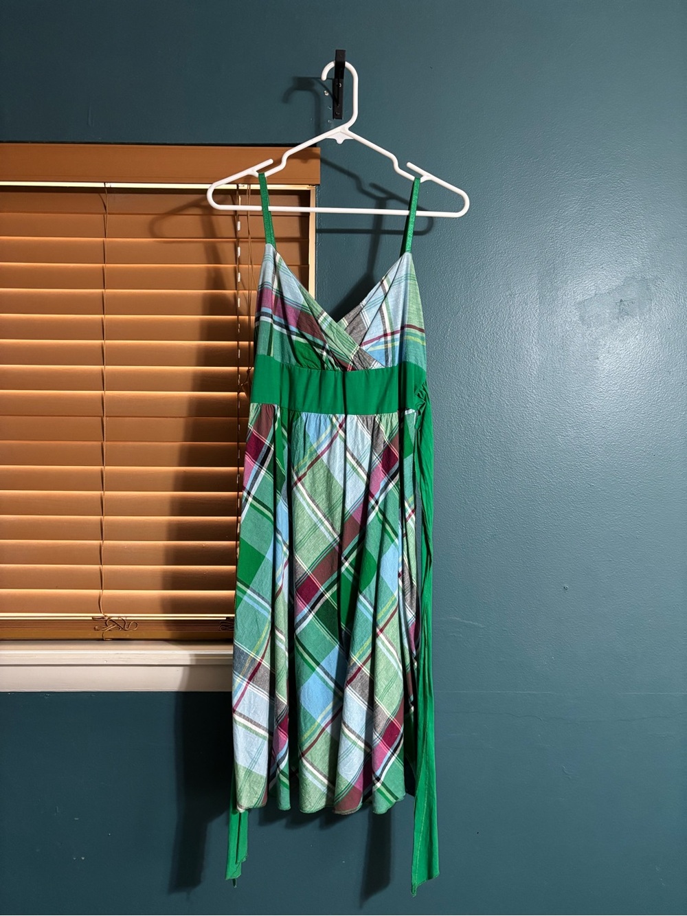 Derek Heart Green Plaid Dress